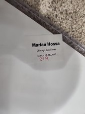 Photo File NHL Marian Hossa Chicago Blackhawks Autograph 16x20 Photo