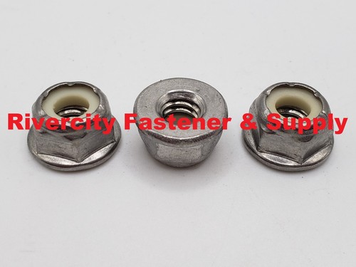 M3 X 0.5mm 304 Stainless Steel Nylon Insert Lock Nuts - 100 PCS Self-Locking Hex Nuts - View #5