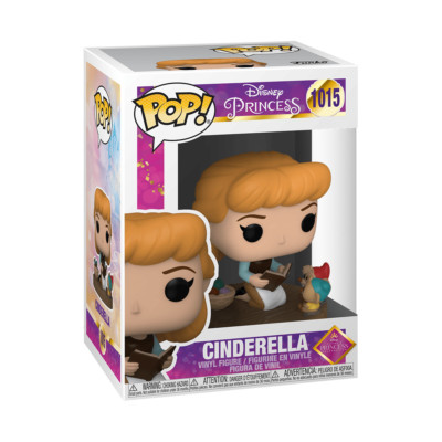Funko Pop Disney Princess Cinderella with Mice Reading Book #1015 W/soft Protect