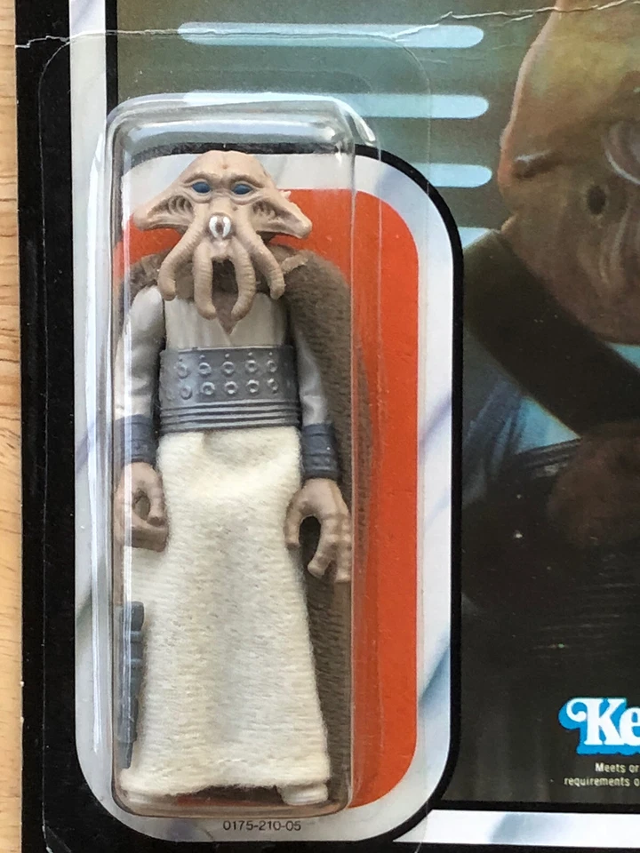 TARJETA FIGURA DE ACCIÓN VINTAGE 1983 KENNER STAR WARS CABEZA DE CALAMAR RETORNO DE LOS JEDI Foto 2 de 4