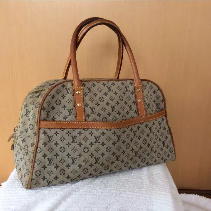 Authentic Louis Vuitton Monogram Mini Marie Shoulder Bag Blue