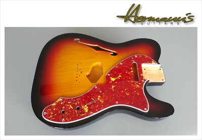 US Size Thinline Telecaster Pickguard Red Tortoise mit 12 Lochbohrungen