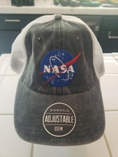 NASA RELAXED MESHBACK CAP WPATCHES Aldrin Family Foundation Adjustable Fits Most