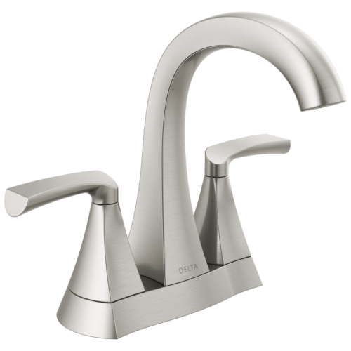 Delta Pierce Centerset Bathroom Faucet in Brushed Nickel-Certified Refurbished - Picture 1 of 3