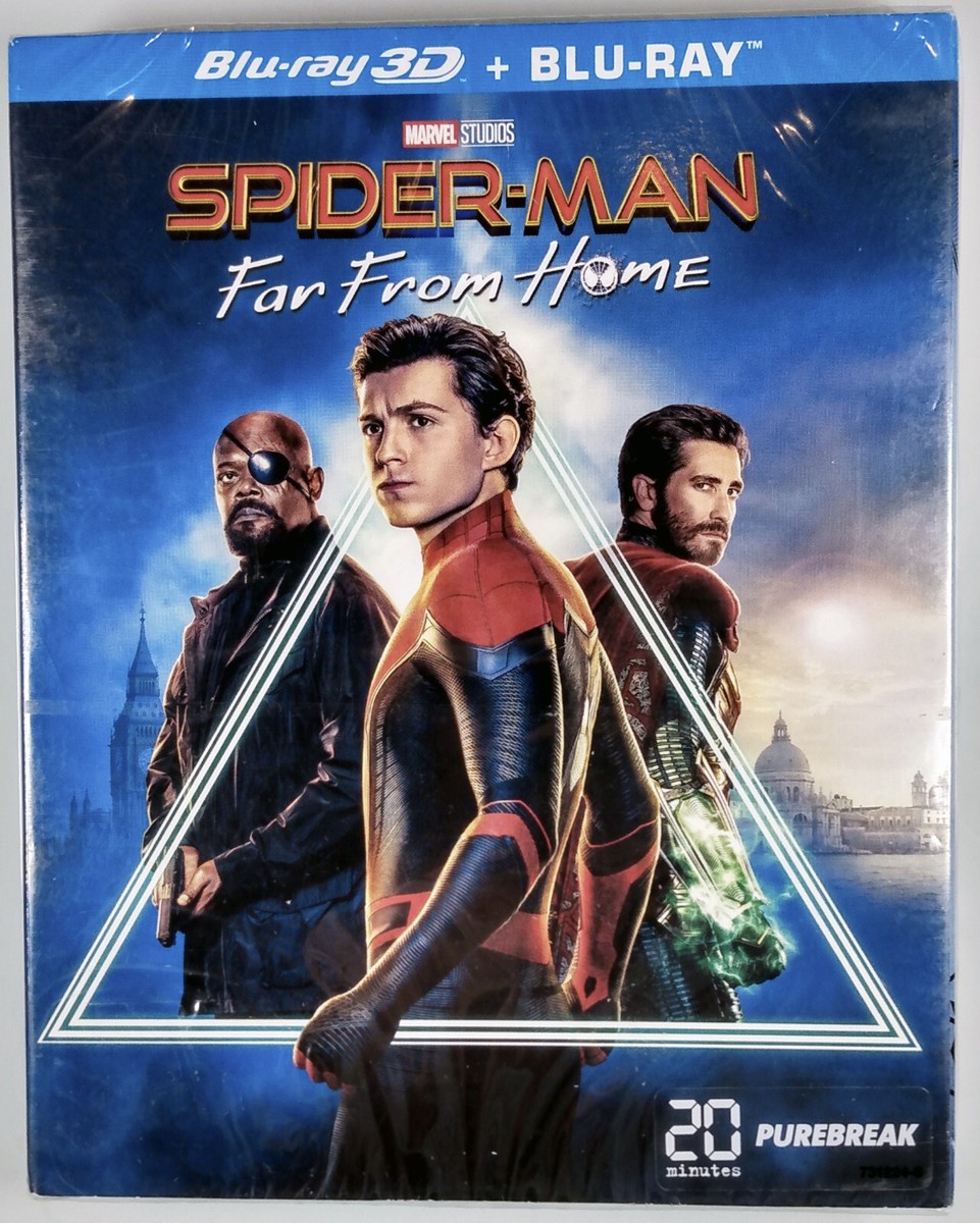 Spider-Man Far From Home 3D 2D BLU-RAY (loose disc) FRENCH RELEASE (has  English)