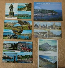 6 Old Postcards Scotland - 1950s / 1960s