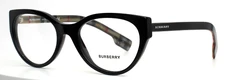 BURBERRY BE2289 3773 Black Womens Semi Cat Eye Eyeglasses 53-20-140 B:41