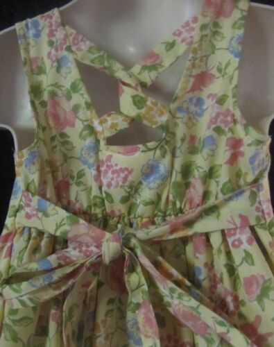 Bonnie Jean ärmelloses gelbes Kleid mit Blumen Größe 5 - Bild 4 von 4