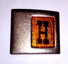 Vintage Lee N.Y. U.S.A. Belt Buckle Letter " H " Monogram Gold Tone