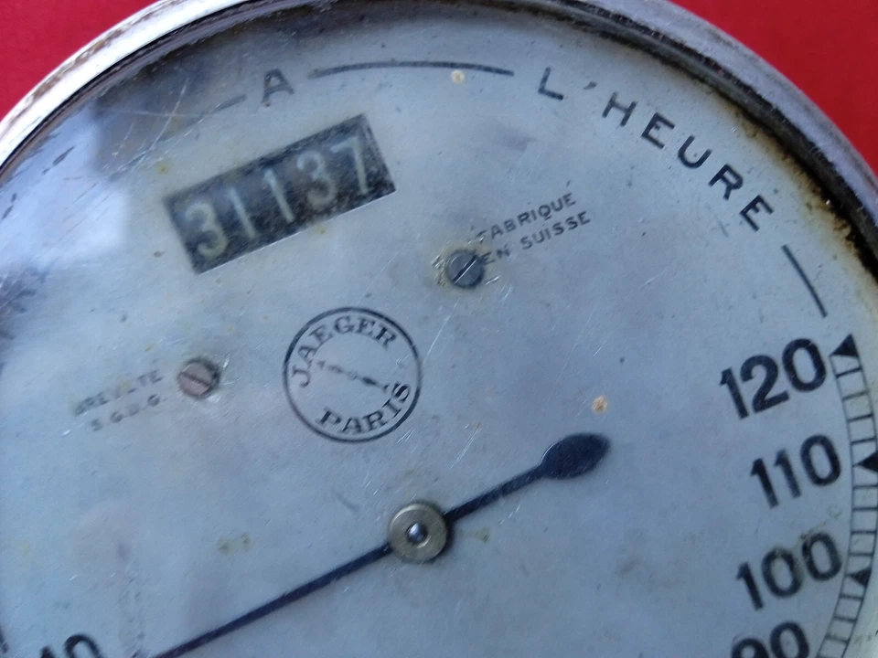 BUGATTI, AMILCAR, FIAT: CONTACHILOMETRI JAEGER 120 KM - Imagen 4 de 4