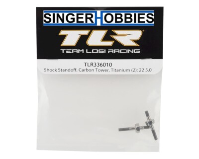 TEAM LOSI TLR336010 5.0 Carbon Tower Titanium Shock Standoff (2) 22 SERIES HH