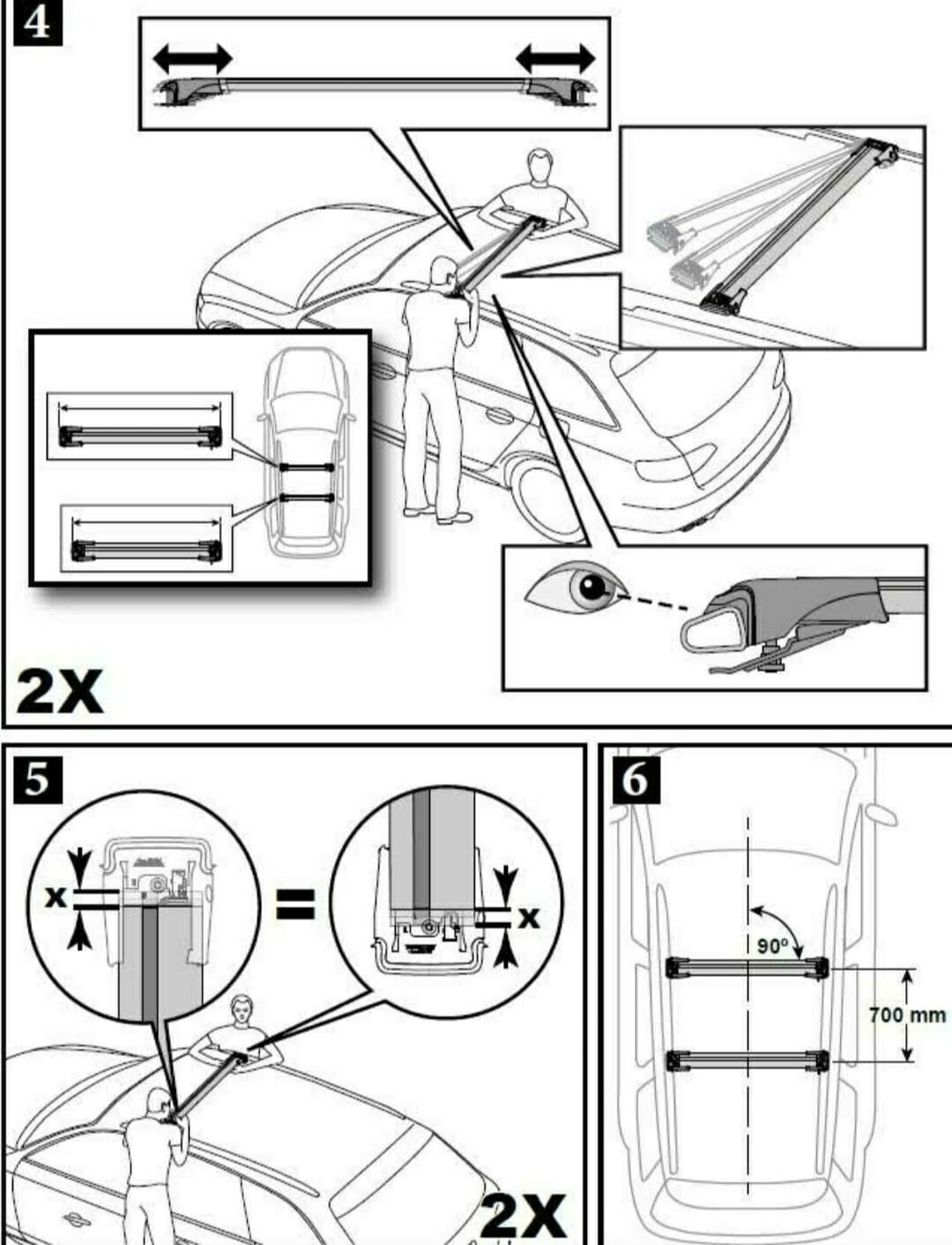 For MercedesBenz EClass S211/W211 20032009 Roof Rack Cross Bars