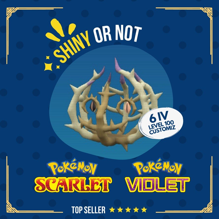 Brambleghast Shiny or Non ✨ 6 IV Competitive Customizable Pokémon Scarlet Violet