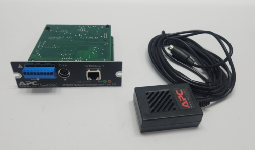 APC AP9619 NETWORK MANAGEMENT CARD WITH ENVIRONMENTAL TEMPERATURE MONITOR SENSOR - Picture 1 of 12