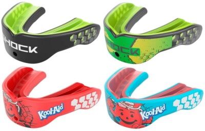 Shock Doctor Gel Max Power Flavor Fusion Mouthguard Youth Adult Kool-Aid,Bazooka