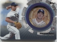 2020 Topps Update BRENDAN McKAY RC Baseball Coin Relic - TAMPA BAY RAYS- TBC-BM
