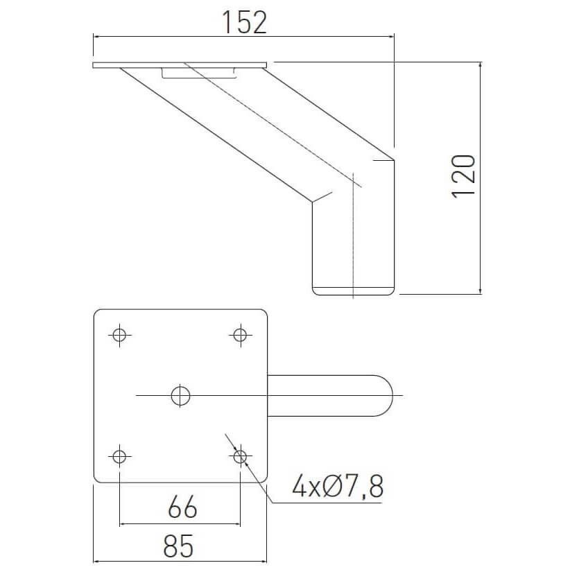 4 Stück Schräge Möbelfüße 15cm Schwarz-Gold - Konische Möbelbeine Für Sofa & Schrank | Mit Montagematerial