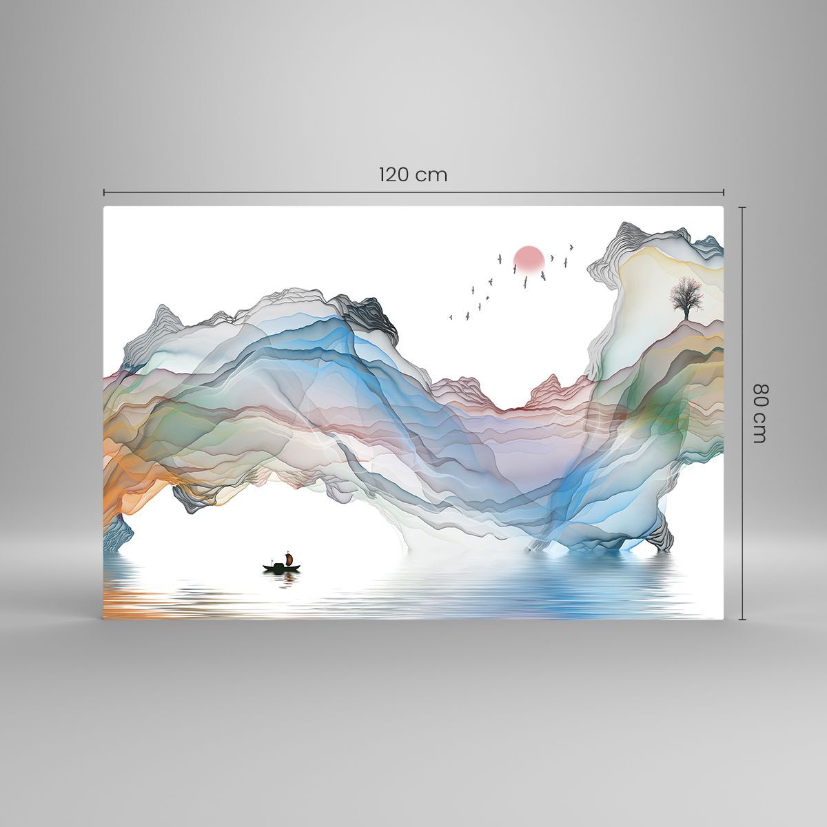 160 x 110 cm - peinture sur verre - abstrait, marbre, or/bleu - tableau photo art