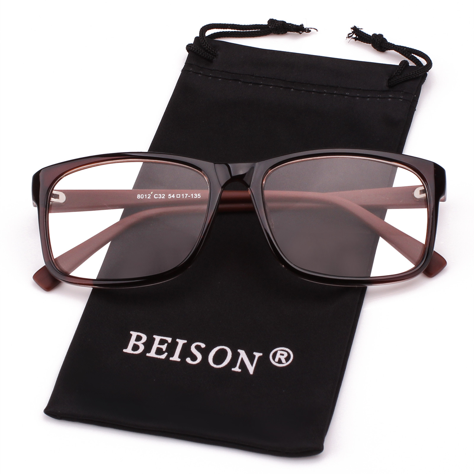 Agstum Memory Rectangular Classic Glasses Unisex Eyeglass Fr