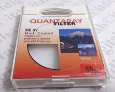 55mm Quantaray Multi-Coated UV Protection Glass Lens Filter Safety Japan 55 mm