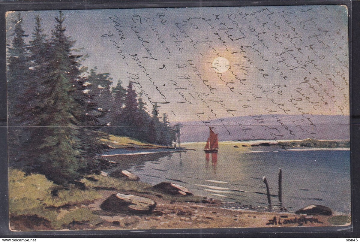 USA 1909 Colored Post Card 1 stamp Used 16074 | eBay