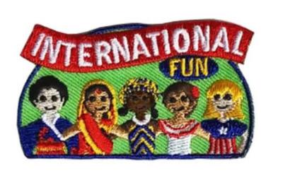 Girl Boys INTERNATIONAL Fun Patches Badges SCOUT GUIDE thinkning Day Night Visit