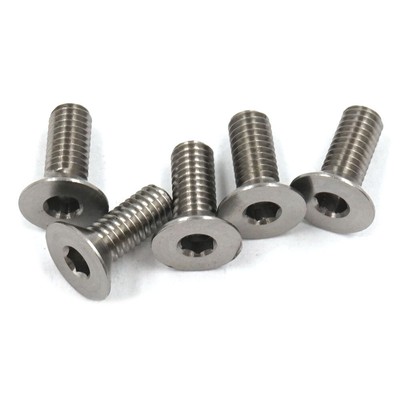 Yeah Racing Titanium TC4 M3x8mm High Precision Flat Head Socket Screw 5 pcs