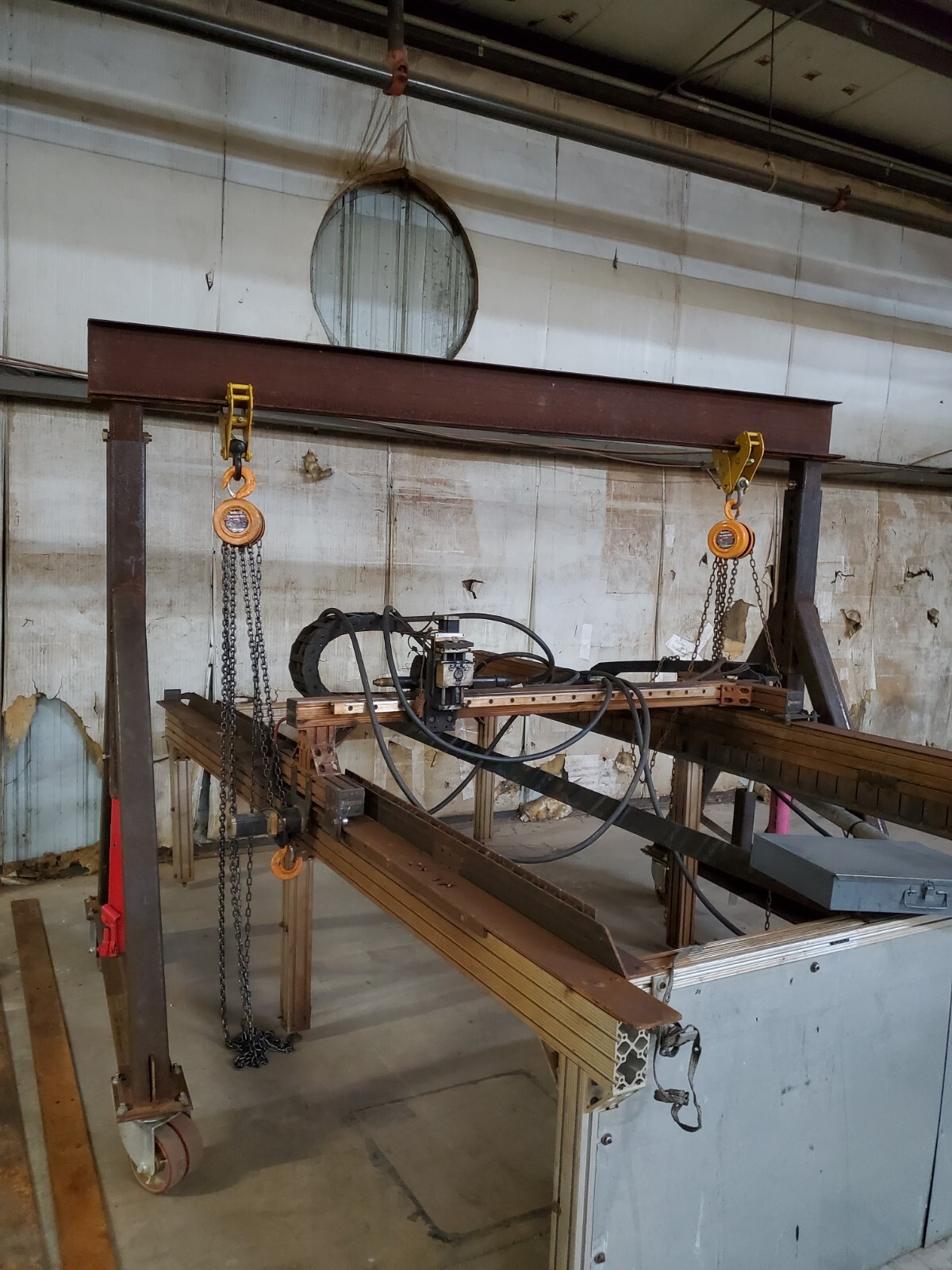 5 Ton Adjustable Height Mobile Gantry Crane eBay