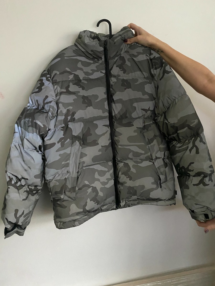 Supreme - Reflective Camo Down Puffer Jacket - Size L | eBay UK