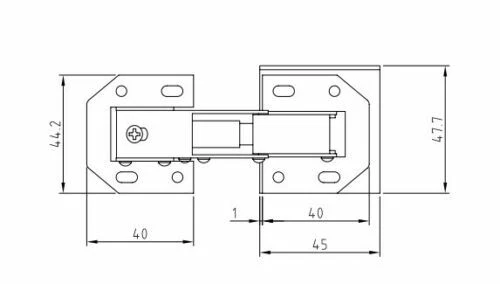 A Pair Of Kitchen Cabinet Sink Front Tip Tilt Out Tray Steel Hinges Replacement - Picture 3 of 3
