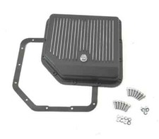 Aluminum Gm Turbo 350 Finned Transmission Pan Black Bolts Gasket Gm Chevy Th350