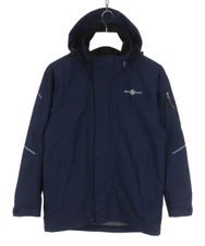 HENRI LLOYD Marine Technology Jacket Men's SMALL Hidden Hood Touch Fasteners Zip