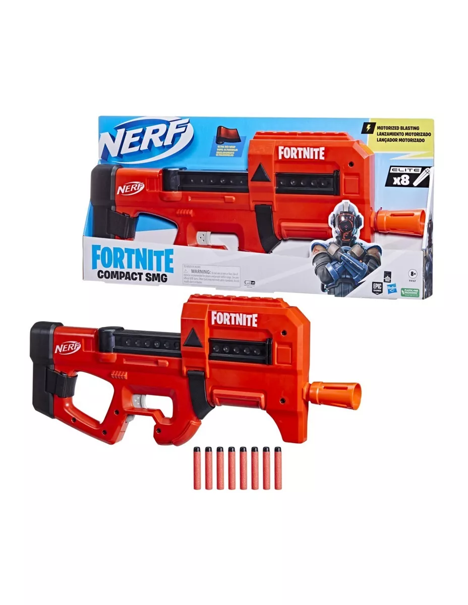 Nerf Motorized Blasting Compact SMG Fortnite with 8 Darts - Pick Your Plum