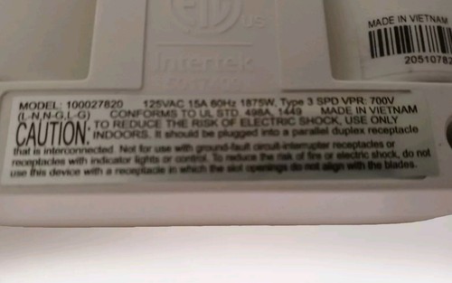 Side Socket Swivel Outlet w/ Surge Protector ONN Protected Grounded NEW - Picture 5 of 10