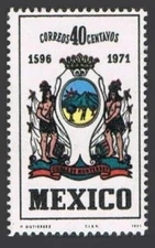 Mexico 1037 3 stamps, MNH. Michel 1357. Monterrey, 375th Ann 1971. Arms.