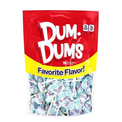 Lollipops Blu Raspberry Flavor 1-50 Ct Bag