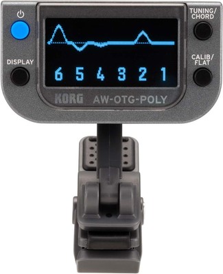 KORG Organic EL Polyphonic Clip Tuner for Guitar AW-OTG-POLY