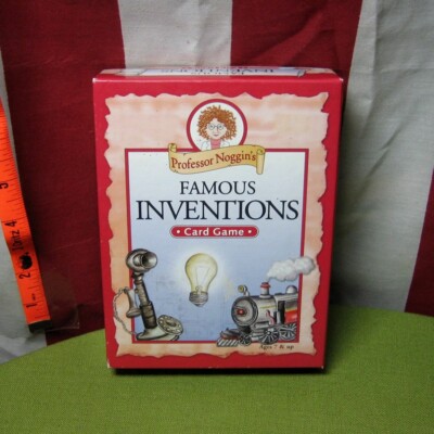 PROFESSOR NOGGIN'S FAMOUS INVENTIONS card game 2005 educational Architecture