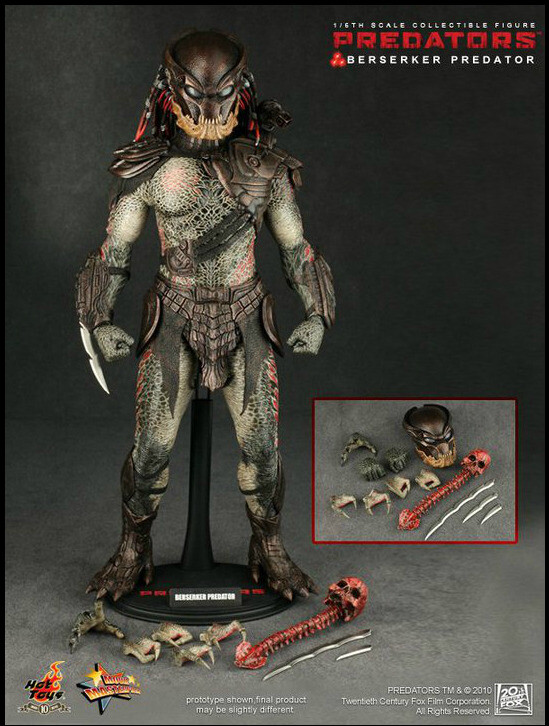 中古 HOT TOYS 1/6 バーサーク プレデター（ミスター・ブラック） 中古 HOT TOYS 1/6 バーサーク プレデター（ミスター・ブラック