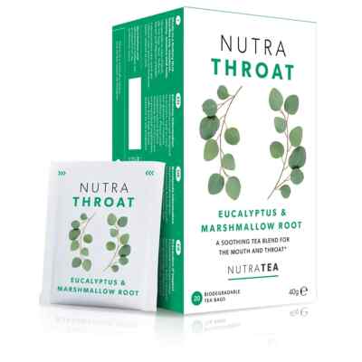 Nutra Tee Natürlicher Nutra Rachentee Kräutertee 20 Beutel - Beruhigende Mischung