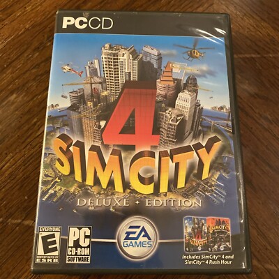 SimCity 4: Deluxe Edition (PC, 2003) Complete With Manual Big Box