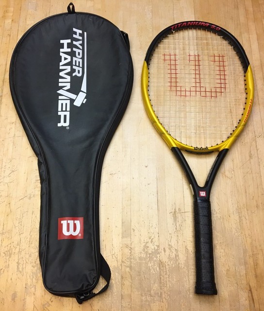 Wilson Hammer 5.0 Titanium 110 Tennis Racquet 4 5/8 (WITH Case) eBay