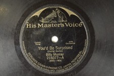 Billy Murray  - 78 RPM Batwing Victor HMV - You'd Be Surprised L3