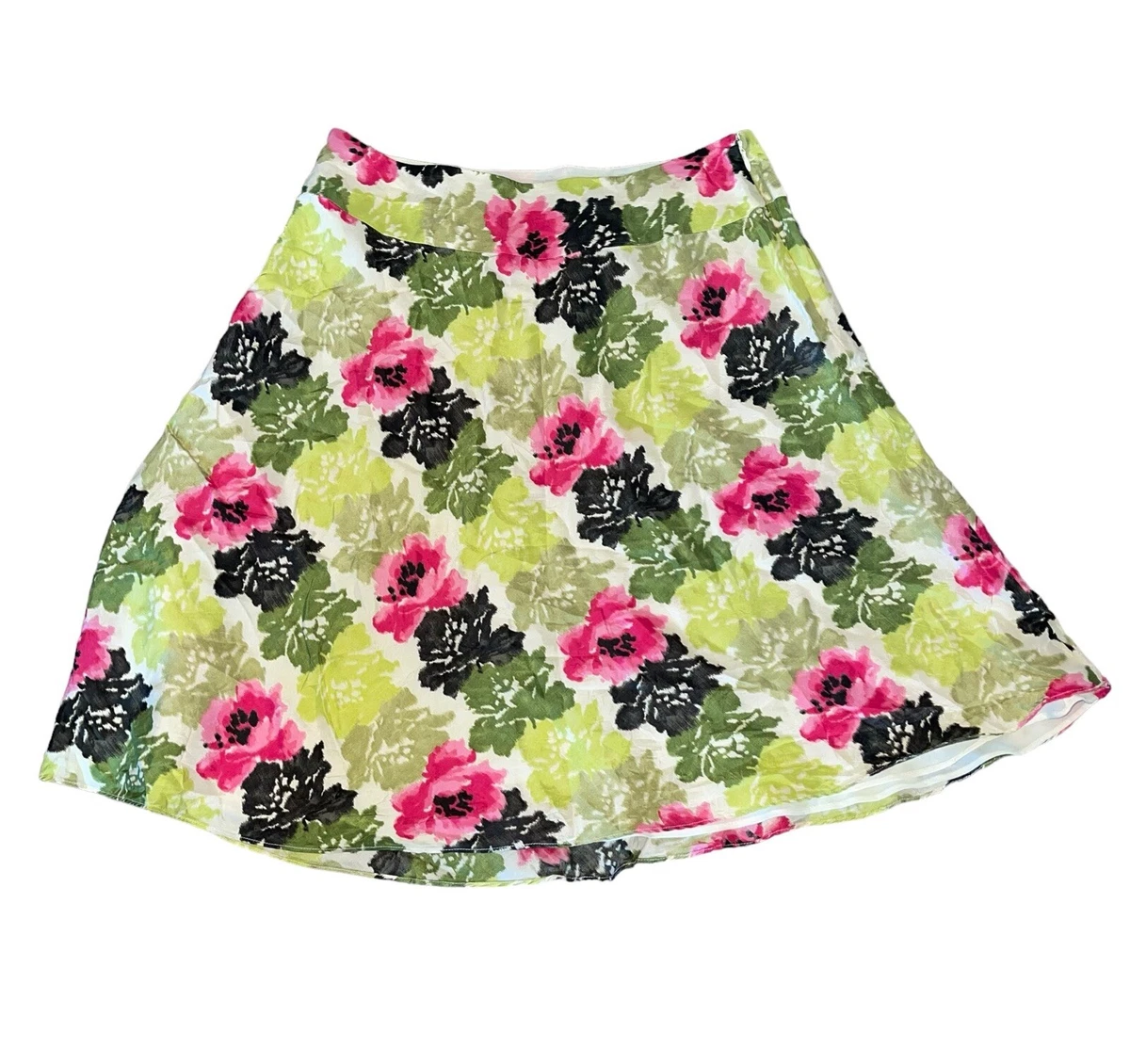 Jupe En Soie à Motif Floral Ann Taylor - Taille 8 (US) - Occasion En Très Bon état