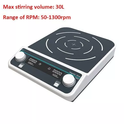 30L Magnetic Mixer Stirrer with Max Stirring Volume 30L Range of RPM 50-1300rpm - Picture 1 of 14
