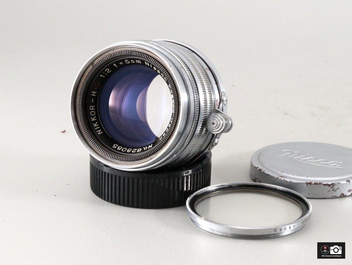 Nippon kogaku Nikkor H C 5cm F2 Leica L39 Lens, Near MINT