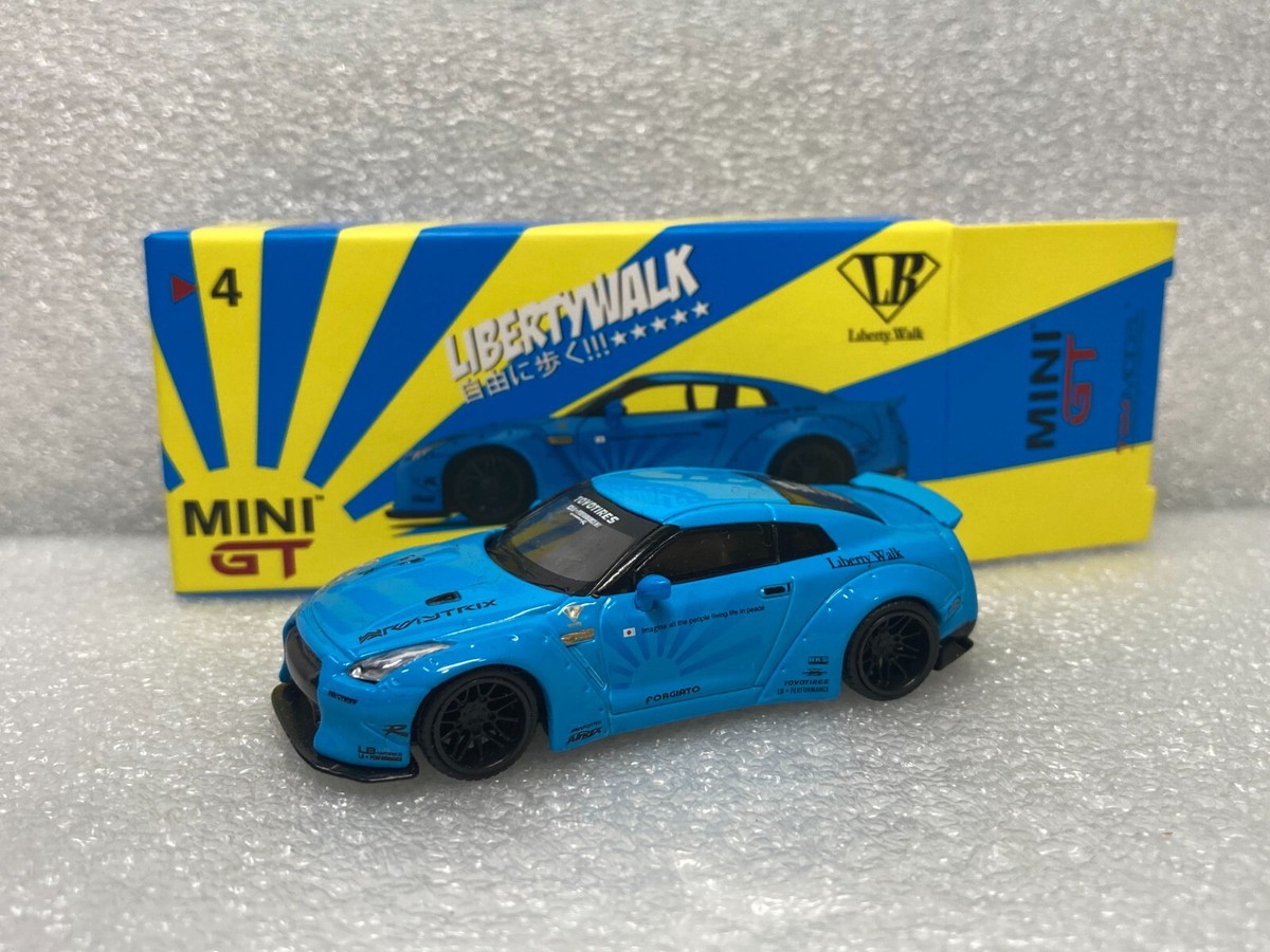 MINIGT 1/64　LBWK NISSAN GT-R（R35）　76 MINI GT 64 LB WORKS Nissan GT-R (R35) White Type 1 , Rear