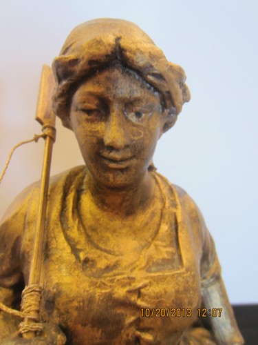 PR OF SIGNED METAL FISHERMAN & WIFE SCULPTURE - 第 4/12 張圖片