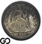 1854 Seated Liberty Dime w/ Arrows