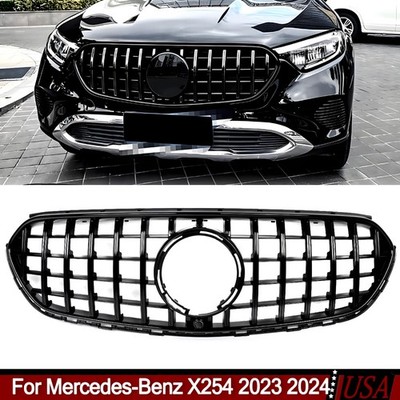 GT Front Grille Gloss Black For Mercedes-Benz GLC-Class GLC300 X254 2023 2024